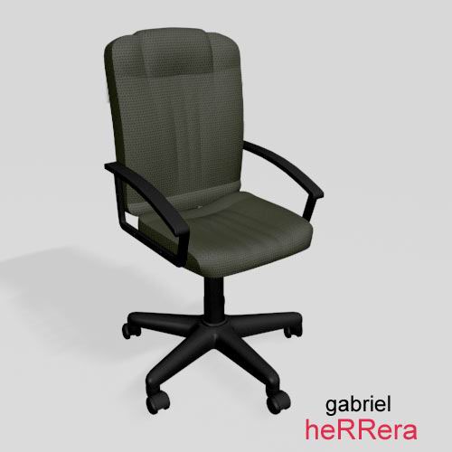 desk chair Modello 3D .c4d .max .obj .3ds .fbx .stl .blend