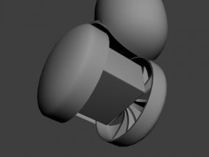desk chair2 Model 3D