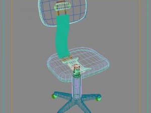 desk chair2 Model 3D