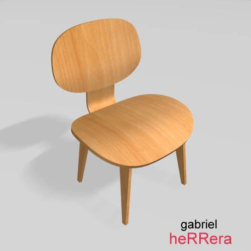 eamwood chair 3D Model .c4d .max .obj .3ds .fbx .stl .blend 