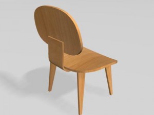 eamwood chair 3D Model