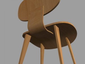 eamwood chair 3D Model