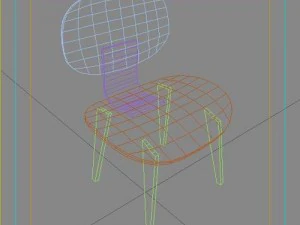 eamwood chair 3D Model