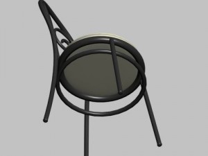 garden chair 3D 模型