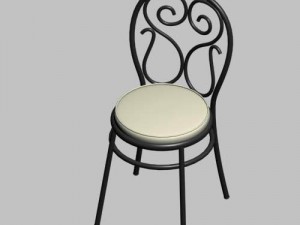 garden chair 3D 模型