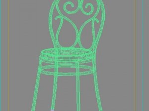 garden chair 3D 模型