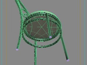 garden chair 3D 模型