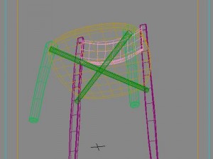 plas chair Modèle 3D