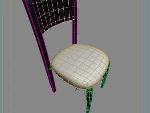 plas chair Modèle 3D