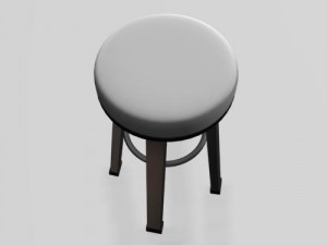 stool bar2 3D Model