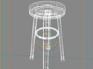 stool bar2 3D Model