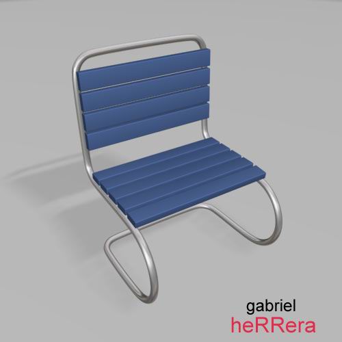 tub chair 3D 模型 .c4d .max .obj .3ds .fbx .stl .blend 
