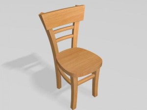 wood chair 3D Model