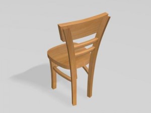 wood chair 3D Model