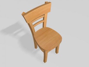 wood chair 3D Model