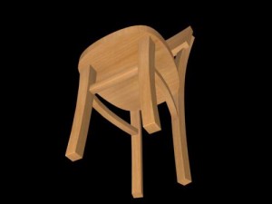 wood chair 3D Model