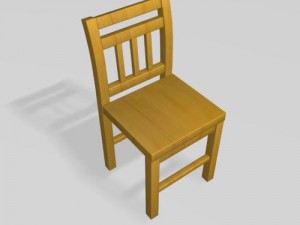 wood chair 3D Модель