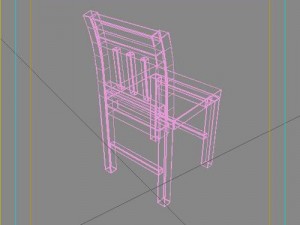 wood chair 3D Модель