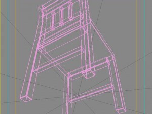 wood chair 3D Модель