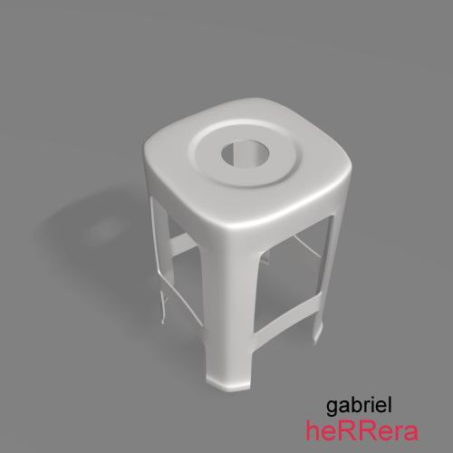 stool bar Model 3D .c4d .max .obj .3ds .fbx .stl .blend 