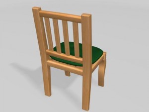 wood chair 3Dモデル