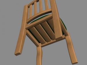 wood chair 3Dモデル