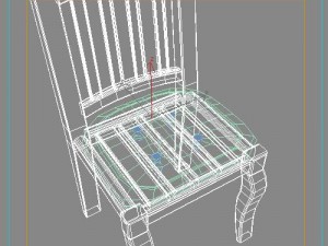 wood chair 3Dモデル