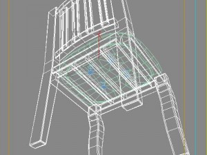 wood chair 3Dモデル