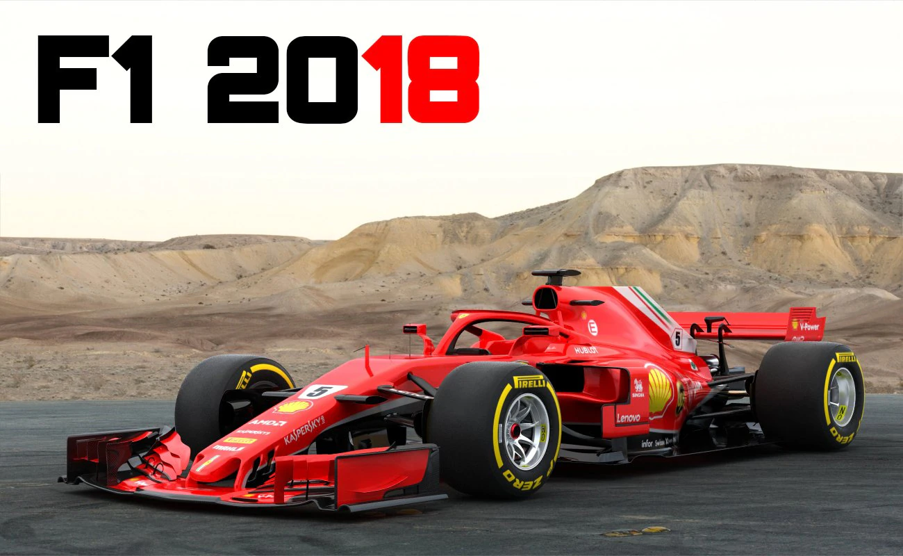 f1 ferrari sf71h 2018 3D Model .c4d .max .obj .3ds .fbx .stl .blend 