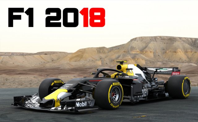 f1 white bull rb14 2018 3D 模型 .c4d .max .obj .3ds .fbx .stl .blend 