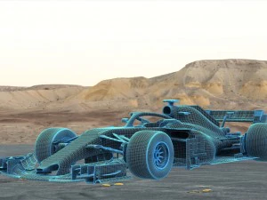 f1 white bull rb14 2018 3D Model