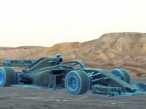 f1 white bull rb14 2018 3D Model