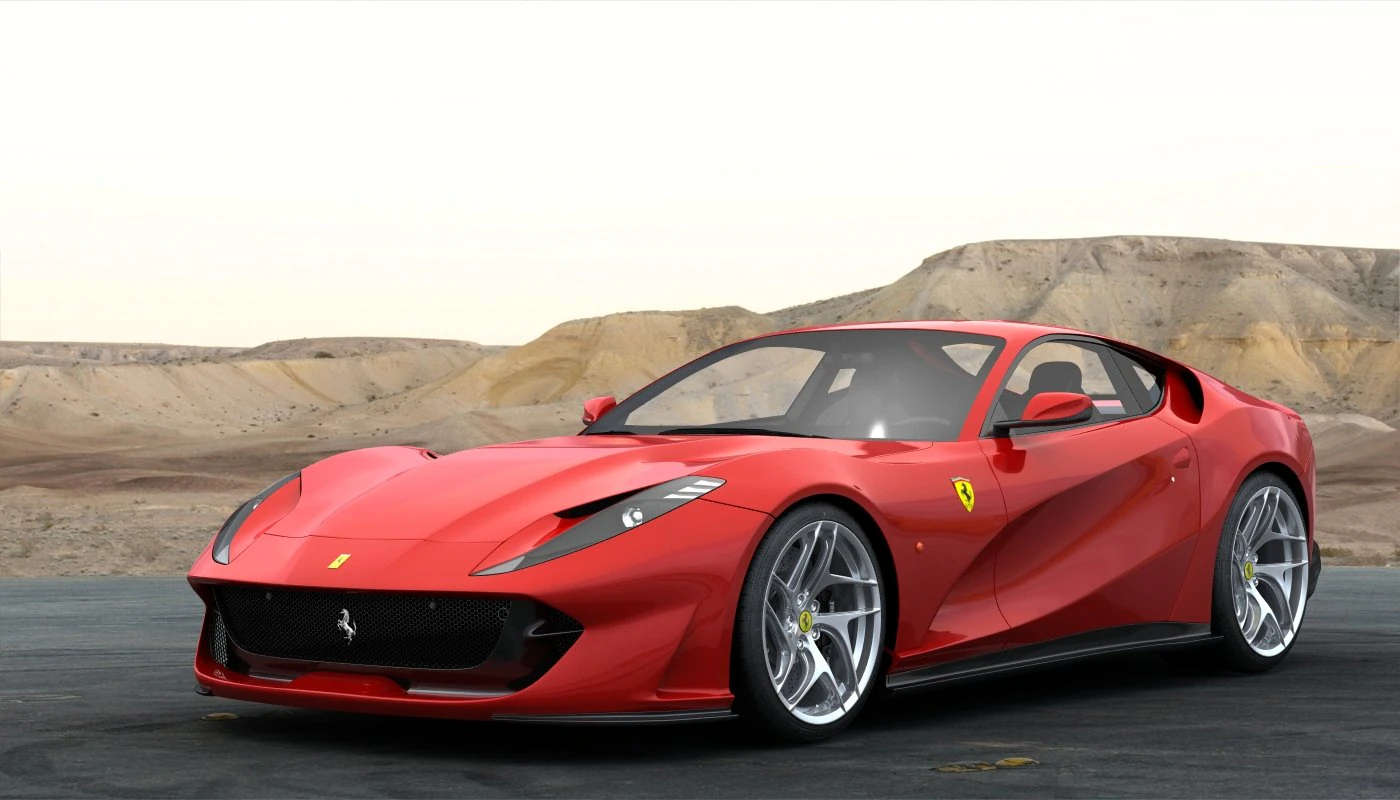 ferrari 812 superveloce 2018 Modello 3D .c4d .max .obj .3ds .fbx .stl .blend
