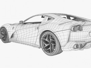 ferrari 812 superfast 2018 3D Модель