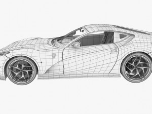 ferrari 812 superfast 2018 3D Модель