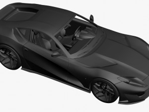 ferrari 812 superfast 2018 3D Модель