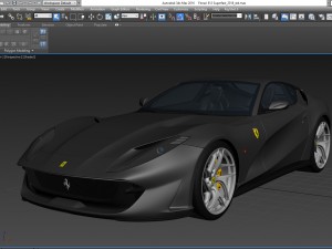 ferrari 812 superfast 2018 3D Модель