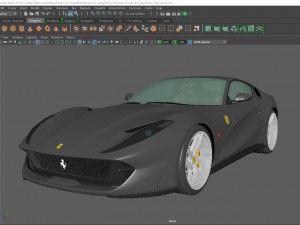 ferrari 812 superfast 2018 3D Модель