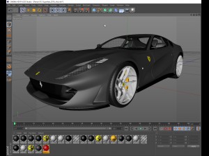 ferrari 812 superfast 2018 3D Модель