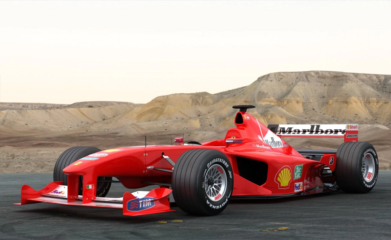 f1 ferrari f2000 michael schumacher 3D Model .c4d .max .obj .3ds .fbx .stl .blend 