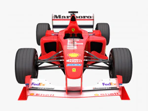 f1 ferrari f2000 michael schumacher 3D Model