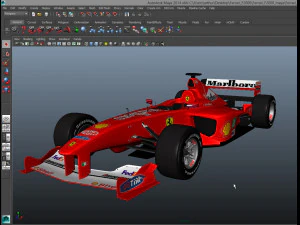 f1 ferrari f2000 michael schumacher 3D Model