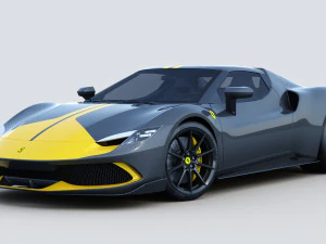 フェラーリ 296 GTB アセット フィオラノ 2022 3Dモデル