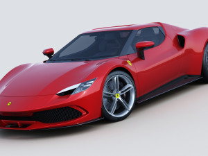 Ferrari 296 gtb 2022 Modello 3D