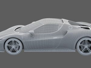 Ferrari 296 gtb 2022 Modello 3D