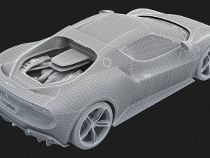 Ferrari 296 gtb 2022 Modello 3D