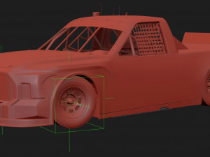 Toyota Tundra Nascar Trucks 2022 template Modello 3D