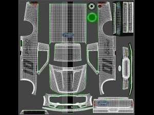 F 150 Nascar Trucks 2022 template 3D Model