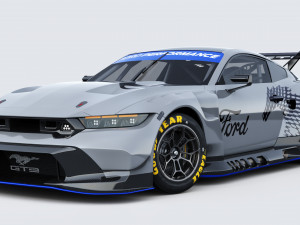 Mustang GT3 2024 Template Modèle 3D