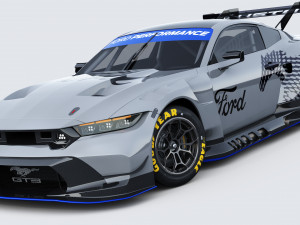 Mustang GT3 2024 Template Modèle 3D